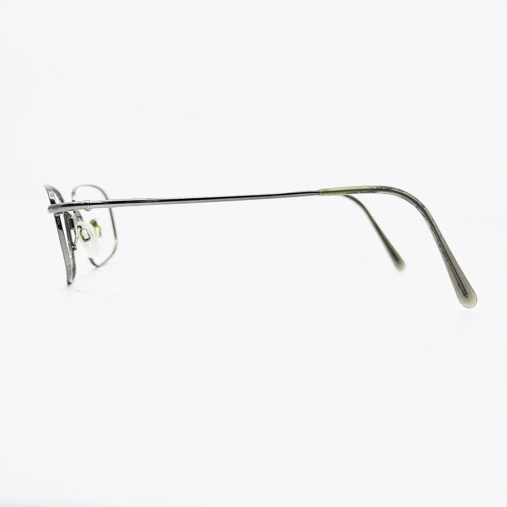 Luxottica Memorize 6502 Eyeglasses Mens Pewter Metal Rectangular 53-19-140